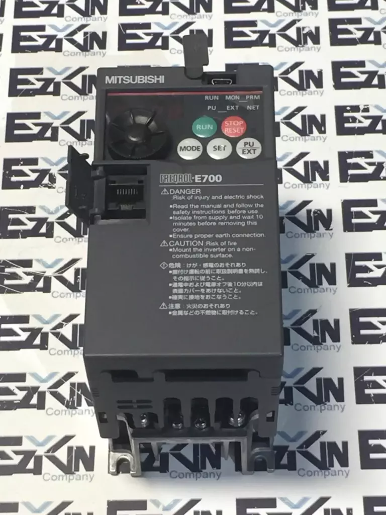 Mitsubishi Electric FR-E720-0.4K 3-Phase Inverter, 0.5 Motor HP 