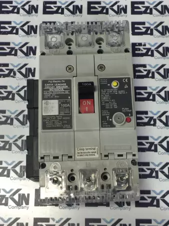 Fuji Electronic SG103CUL Earth Leakage Circuit Breaker 100A 240VAC 3P 