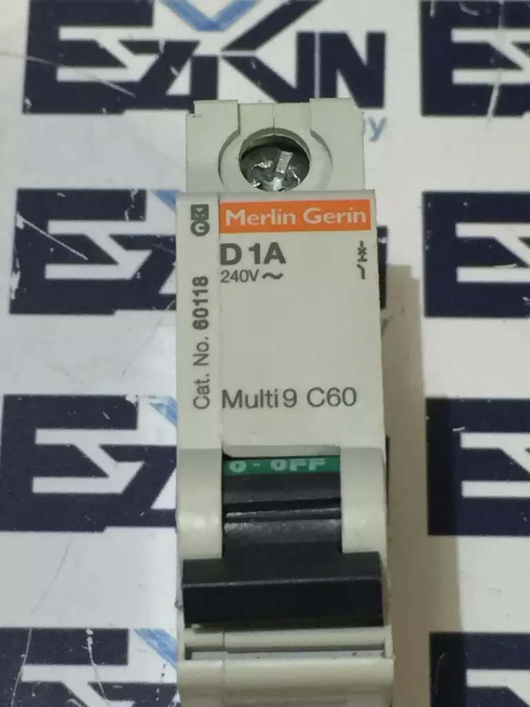 Merlin Gerin 60118 D1A Multi 9 C60 Circuit Breaker, 1-Pole 240V 1A 
