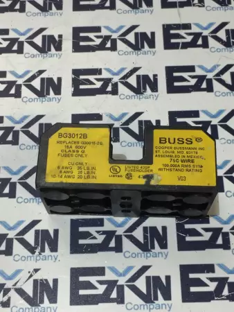 Bussmann BG3012B Fuse Holder 15A 600V 