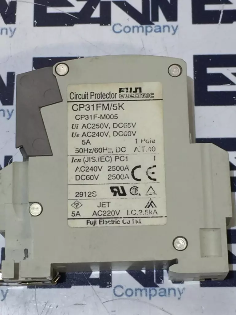 Fuji Electric CP31FM/5K 1-Pole Circuit Protector 240VAC/65VDC 5Amp 
