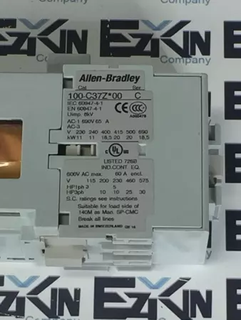 Allen-Bradley 100-C37Z*00 SER.C Contactor 3P 690VAC 65A 