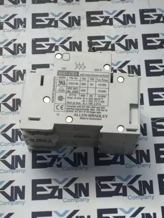 Allen Bradley 1492-CB3 SER.B G100 Circuit Breaker 10A 