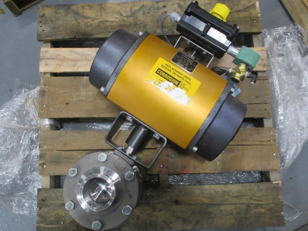 FlowServe 35 39 SN R6 Pneumatic Actuator, Positioner & Valve Assy 
