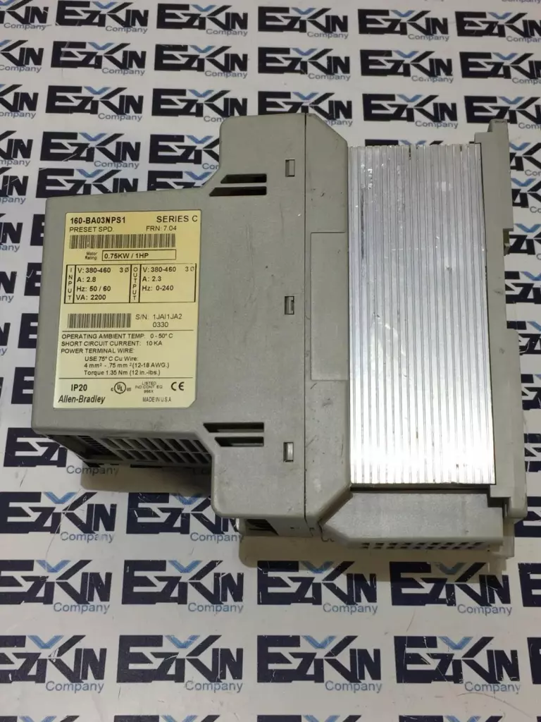 Allen-Bradley 160-BA03NPS1 SER.C Speed Control Drive 1HP 