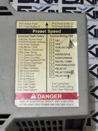 Allen-Bradley 160-BA03NPS1 SER.C Speed Control Drive 