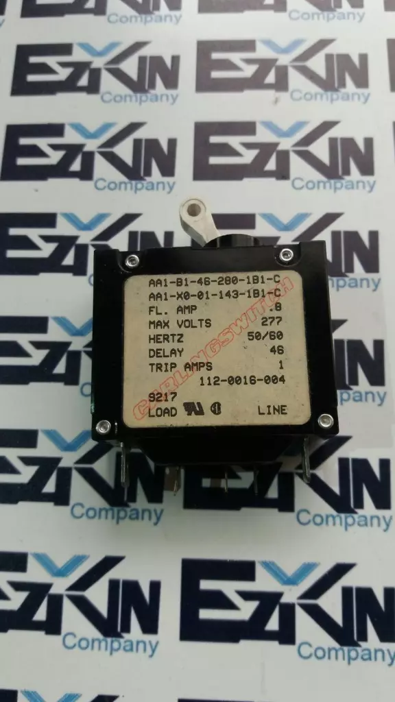 Carling Switch AA1-46-280-1B1-C 1-Pole Circuit Breaker, 0.8A 277V 
