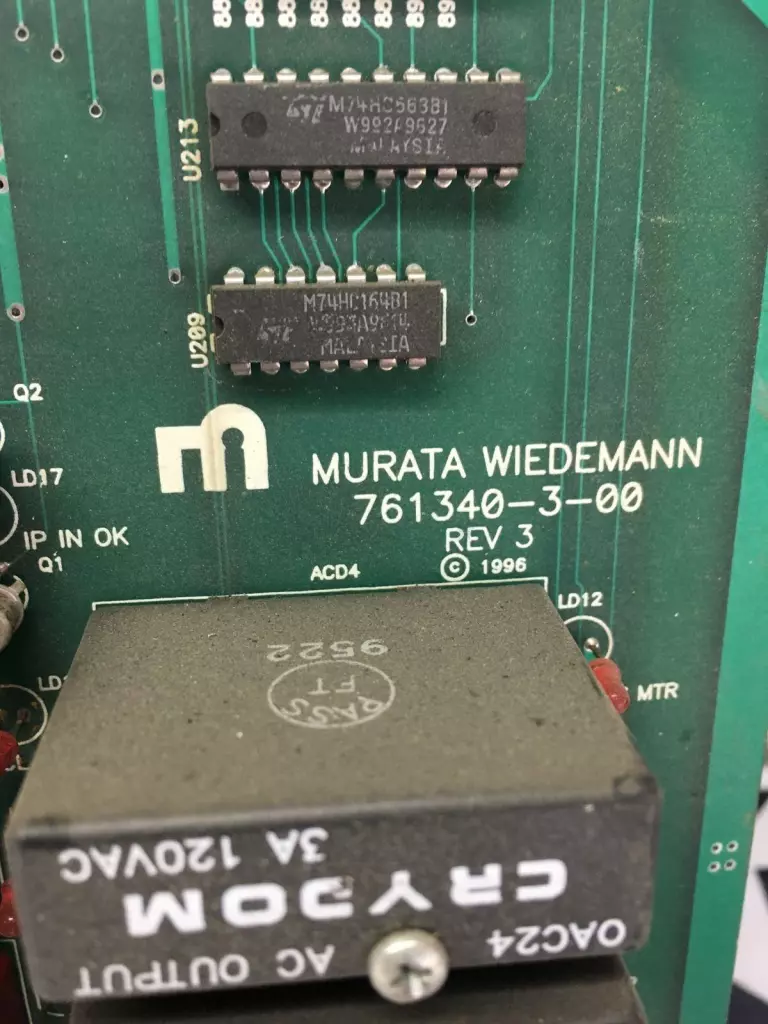 Murata Wiedemann 761340-3-00 REV 3 Circuit Board 