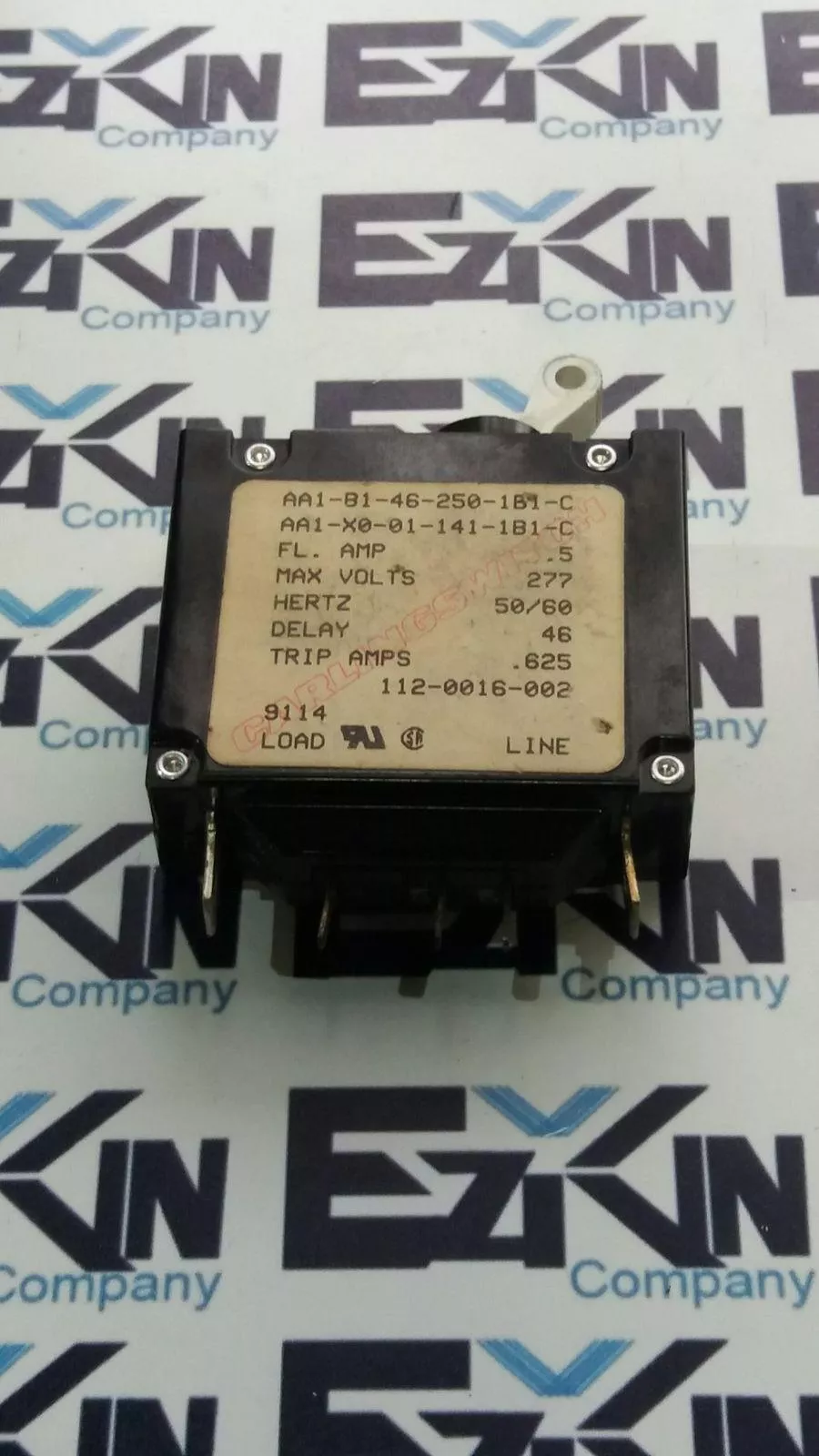 Carling Switch AA1-B1-46-250-1B1-C 1-Pole Circuit Breaker 277VAC 0.5A 