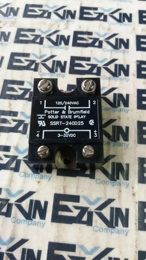 Potter & Brumfield SSRT-240D25 Solid State Relay, 120/240VAC 3/32VDC 25A 