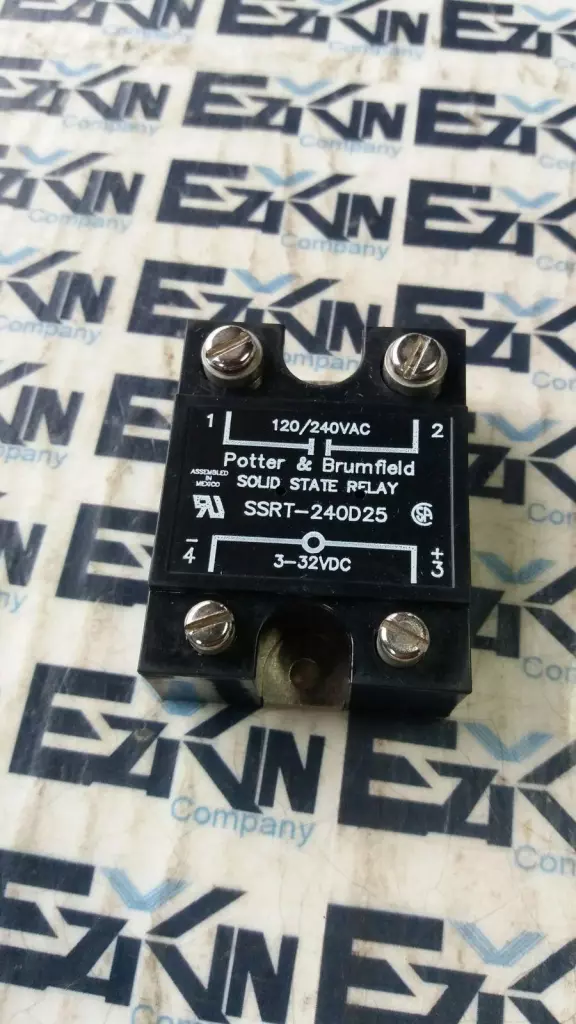 Potter & Brumfield SSRT-240D25 Solid State Relay, 120/240VAC 3/32VDC 25A 