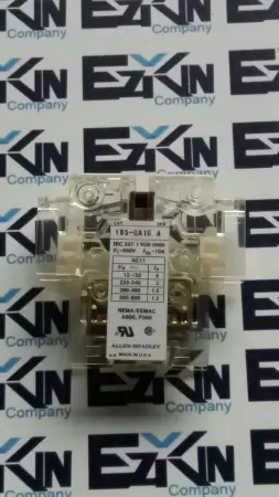 ALLEN BRADLEY 195-GA10 ser.A AUXILIARY CONTACTOR