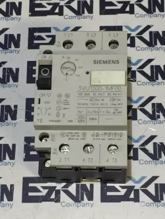 Siemens 3VU1300-1MF00 Motor Starter-Protector 600VAC Range 0.6-1.0Amp 