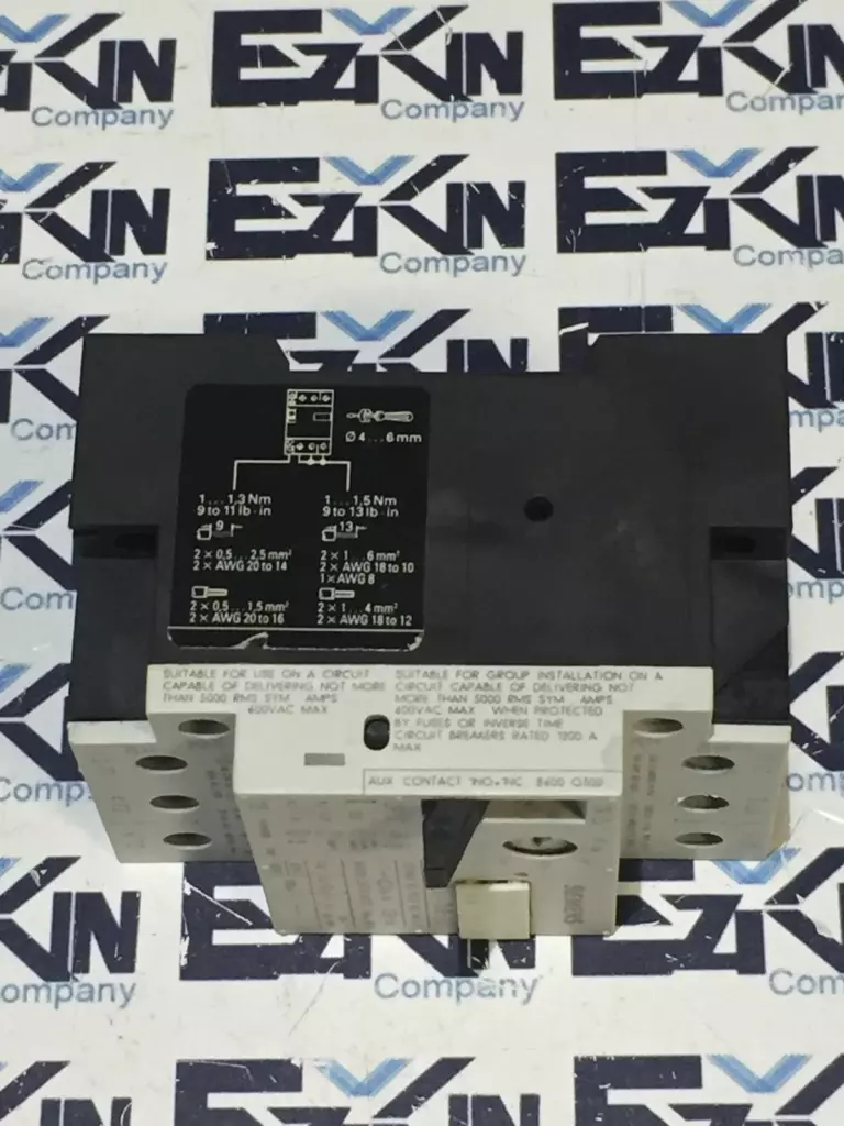 Siemens 3VU1300-1MF00 Motor Starter-Protector 600VAC Range 0.6-1.0Amp 