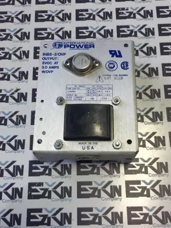 INTERNATIONAL POWER IHB5-3/OVP  POWER SUPPLY OUTPUT 3.0 AMP 5VDC