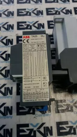  ABB AL9-30-01 Contactor 600VAC 35Amp with TA25 ABB Overload Relay 2.8-4.0Amp 