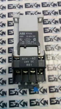  ABB AL9-30-01 Contactor 600VAC 35Amp with TA25 ABB Overload Relay 2.8-4.0Amp 