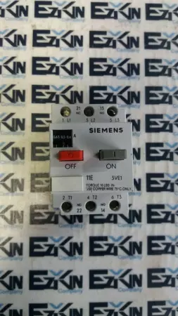 Siemens 3VE1010-2E Motor Starter-Protector 600 VAC 7.5Amp Range 0.4-0.63Amp 