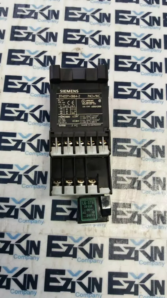 Siemens 3TH2271-0BB4-Z Contactor 240V 10A W/LG-3TF Murrelektronik Surge Supresso
