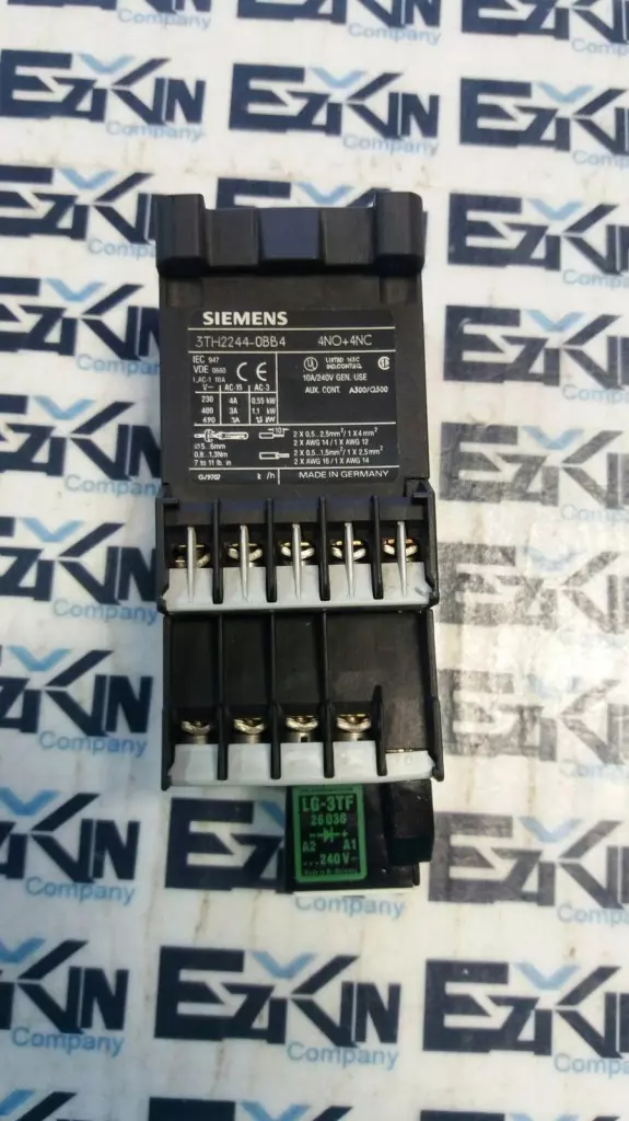 Siemens 3TH2244-0BB4 Contactor 240V 10A W/LG-3TF Murrelektronik Surge Supressor 