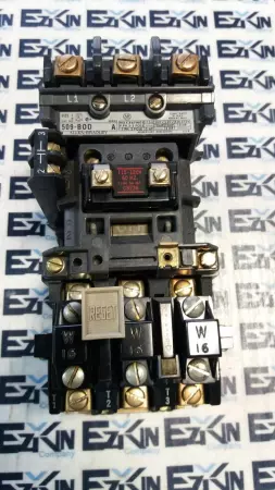 Allen-Bradley 509-BOD SER.A Motor Starter 600V 27Amp with 595-A Auxiliary 