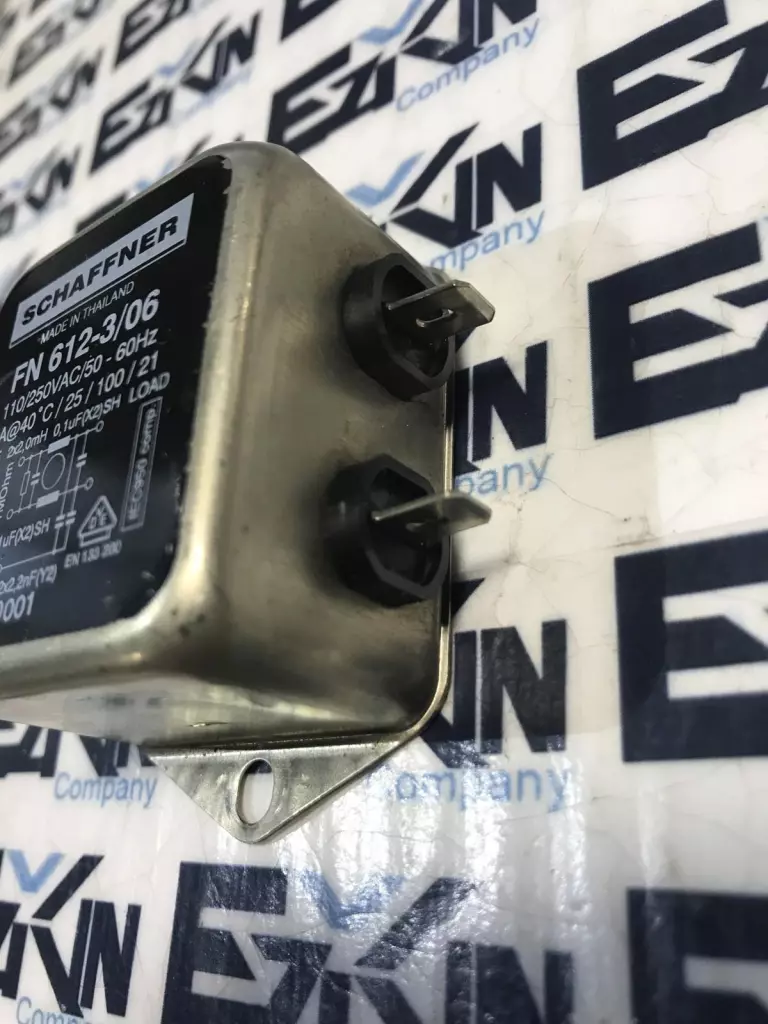 Schaffner FN 612-3/06 Power Line Filter 110/250VAC 3Amp 