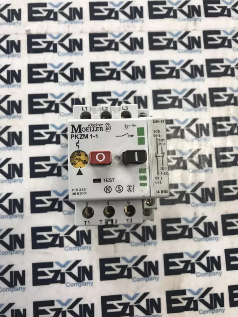 Moeller PKZM1-1 Manual Motor Starter-Protector 600V 5Amp Range 0.6-1.0Amp 