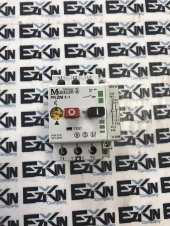 Moeller PKZM1-1 Manual Motor Starter-Protector 600V 5Amp Range 0.6-1.0Amp 