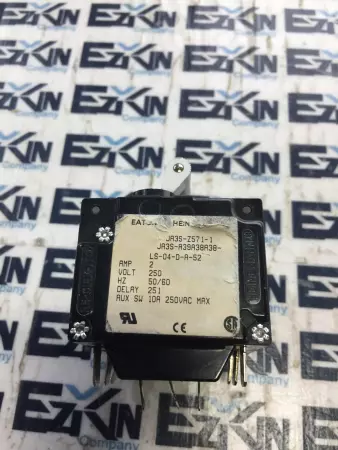 EATON HEINEMANN JA3S-Z571-1 CIRCUIT BREAKER 2A 250V 50/60HZ 251 DELAY