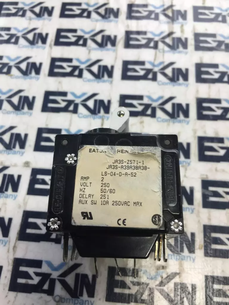 EATON HEINEMANN JA3S-Z571-1 CIRCUIT BREAKER 2A 250V 50/60HZ 251 DELAY