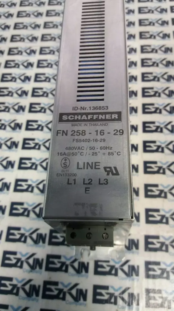 Schaeffner FN 258-16-29 Power Line Filter 480VAC 16Amp 