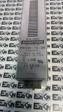 Schaeffner FN 258-16-29 Power Line Filter 480VAC 16Amp 