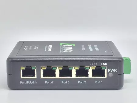 B&B Electronics 70114042 E-Link 5-Port Ethernet Switch 9-30VDC Model IASW5P 