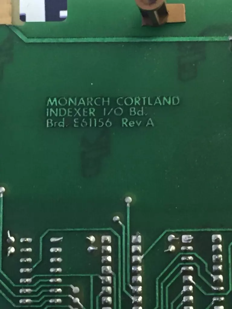 Monarch Cortland E61156/7 Indexer I/O Board 