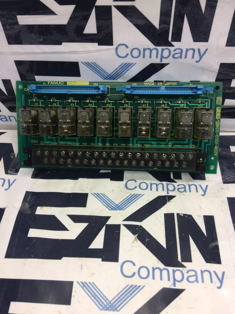 Fanuc A20B-1003-0380/02A 10-Relay Circuit Board 