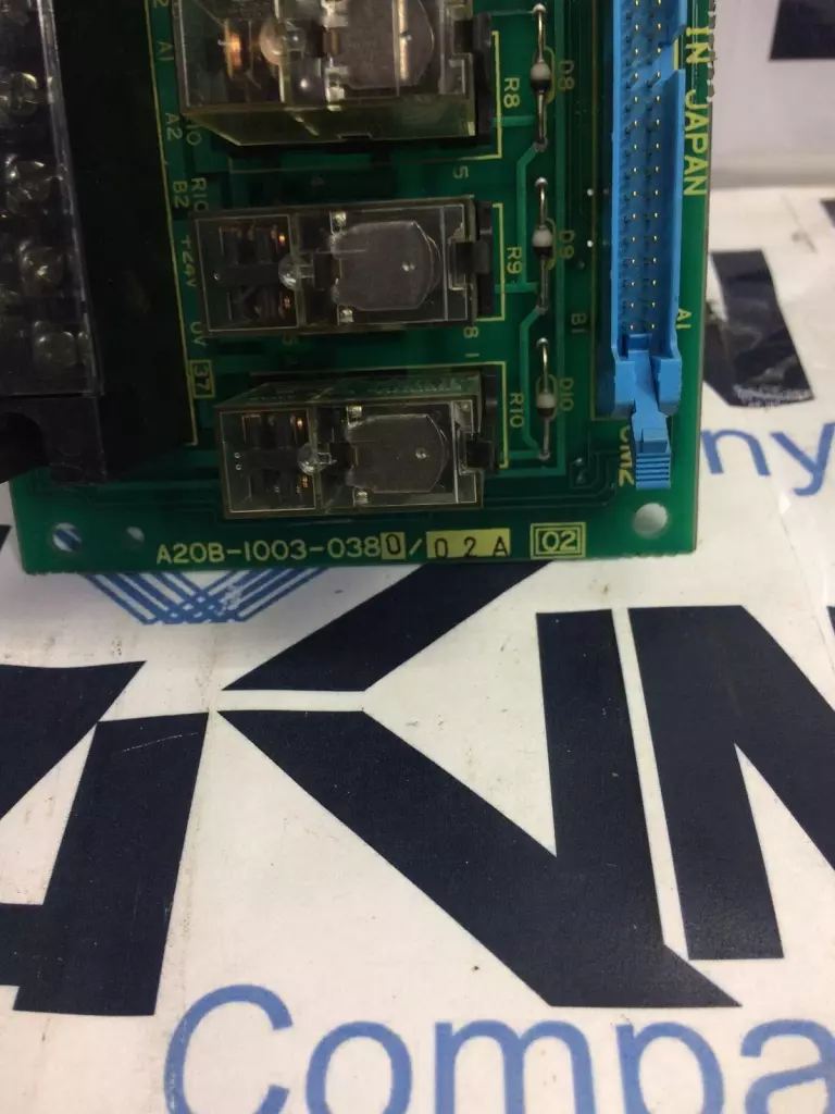 Fanuc A20B-1003-0380/02A 10-Relay Circuit Board 