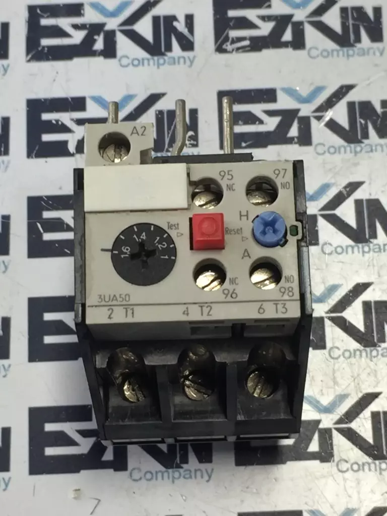 Siemens 3UA50 00-1A 1-1.6A Overload Relay, 1-1.6A 600VAC 