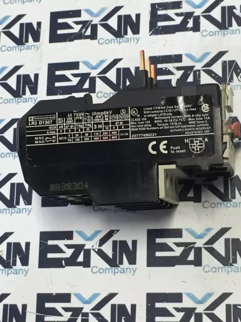 Telemecanique LR2D1307 Overload Relay, 600V 1.6-2.5A 