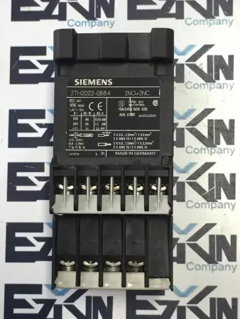 Siemens 3TH2022-OBB4 2NO+2NC Contactor 24VDC Coil 