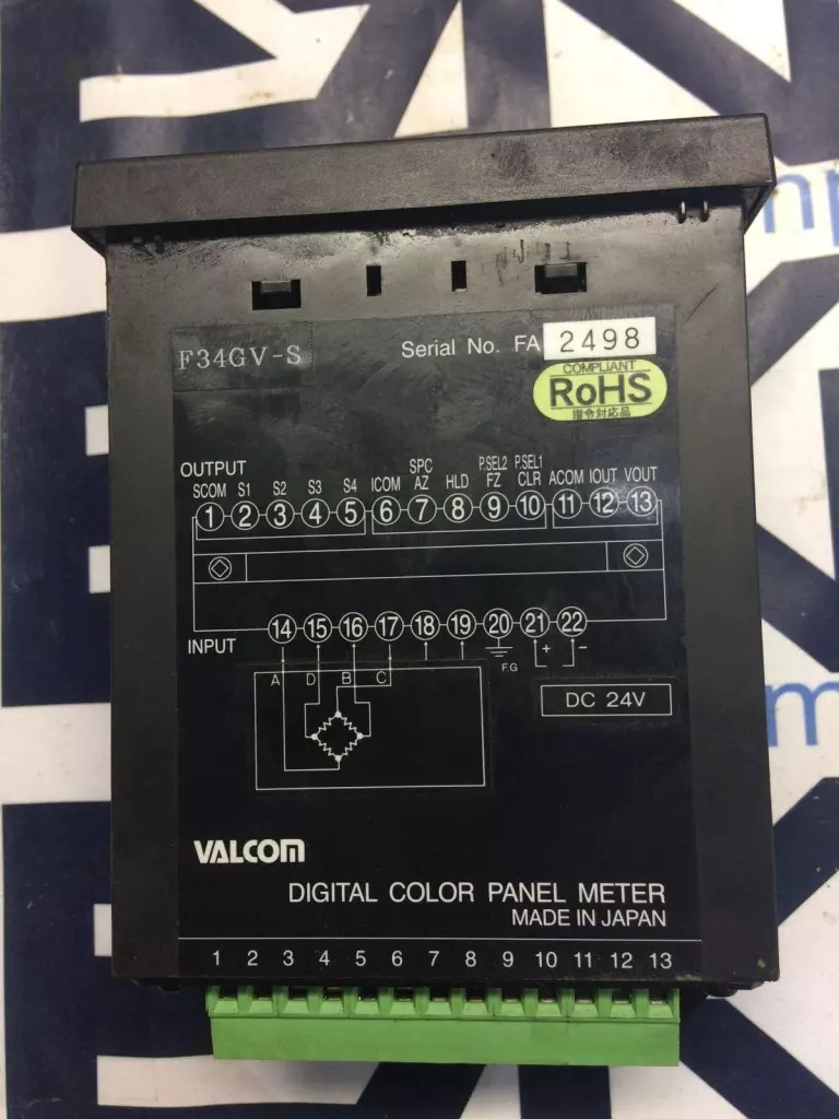 Valcom F34GV-S Digital Color Panel Meter 