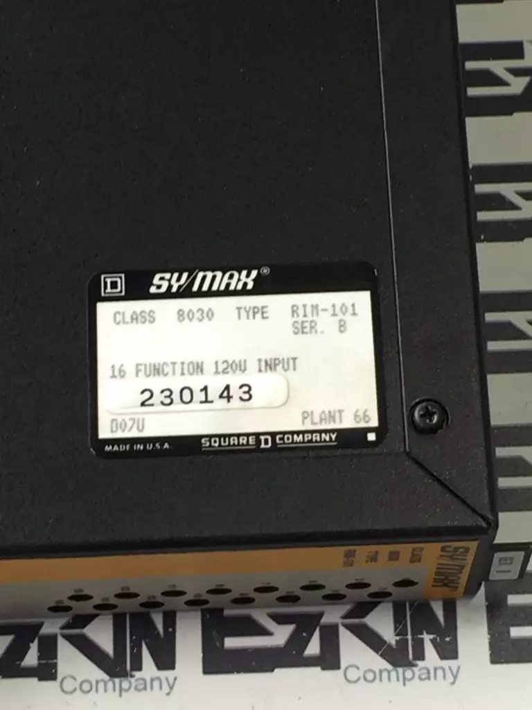 Square D RIM-101 SER.B Class 8030 SY/MAX Input Module 16-Channel 