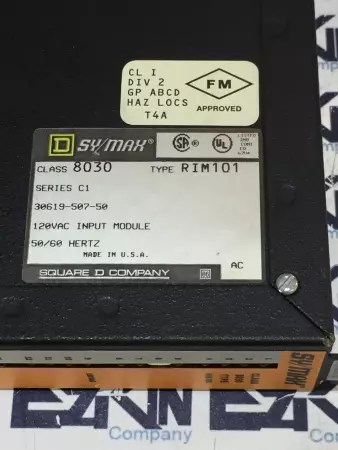Square D RIM-101 SER. C1 Class 8030 SY/MAX Input Module 16-Channel 