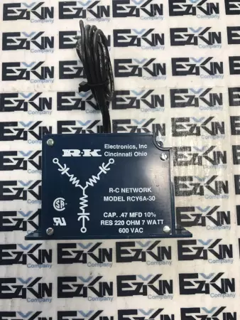 RK Electronics RCY6A-30 Transient Voltage Filter 600V 50/60 Hz 3-Phase 