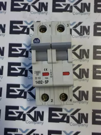 Allen Bradley 1492-SP2D100 SER.C Circuit Breakers 10A 2POLE 