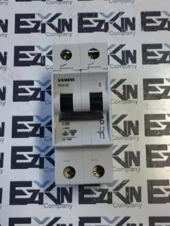 Siemens 5SX22 C20 Circuit Breakers 480VAC 2Pole