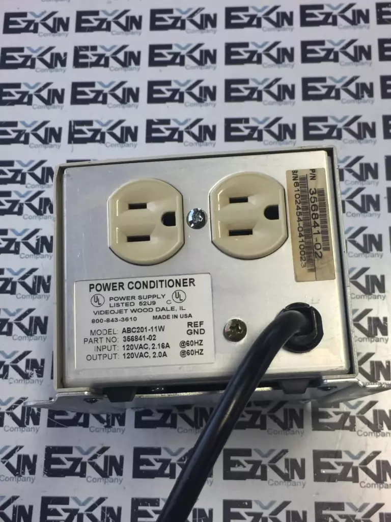 Videojet ABC201-11W Power Conditioner In/Out 120VAC 2A 