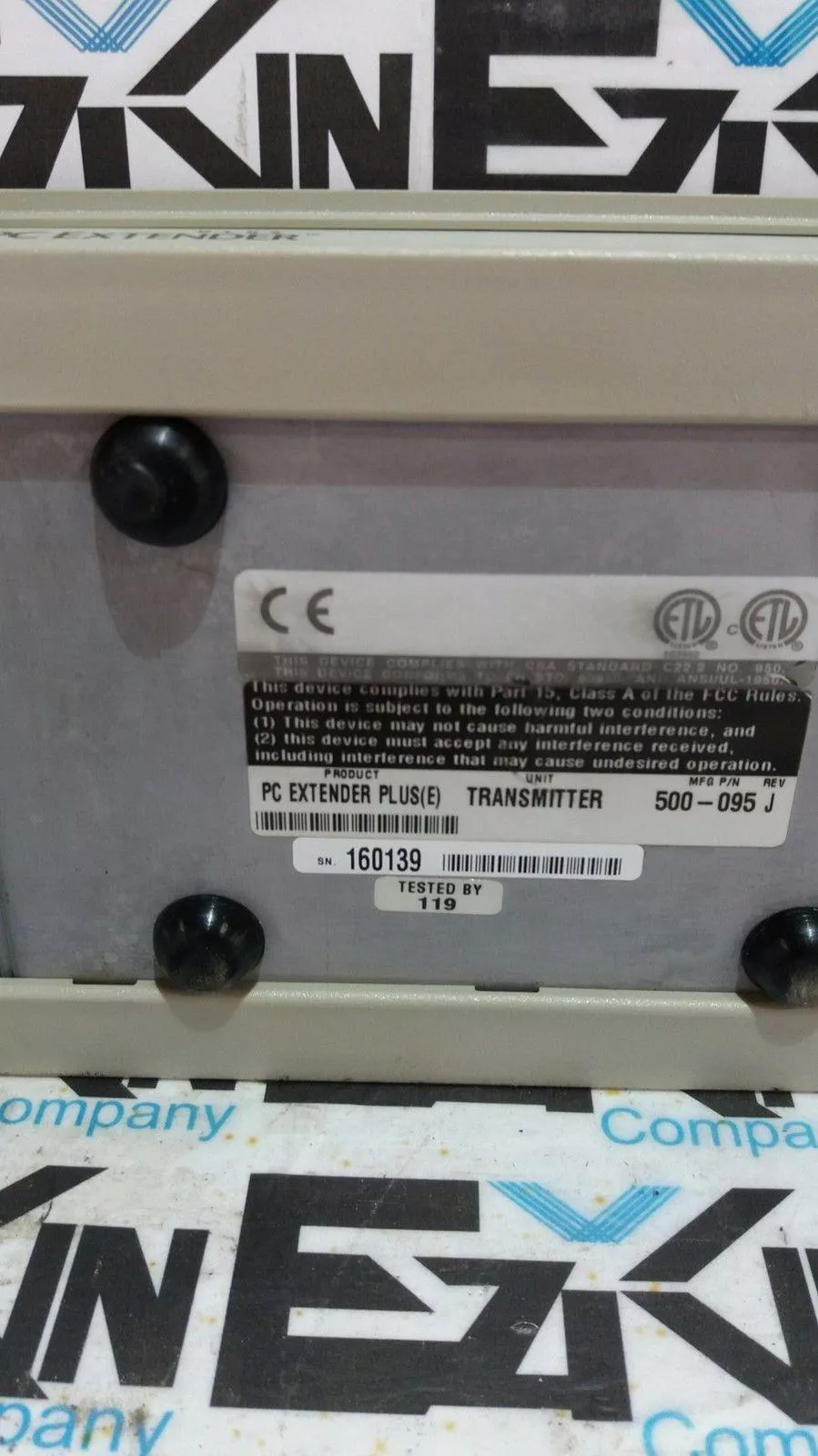 Cybex 500-095 REV.J PC Extender Plus™ Transmitter 