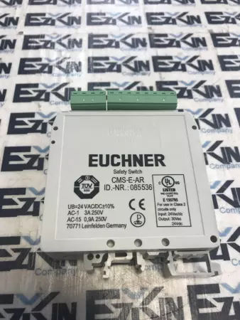  Euchner CMS-E-AR 085536 Safety Switch 24VAC/DC Input  30VAC 24 VDC Output 