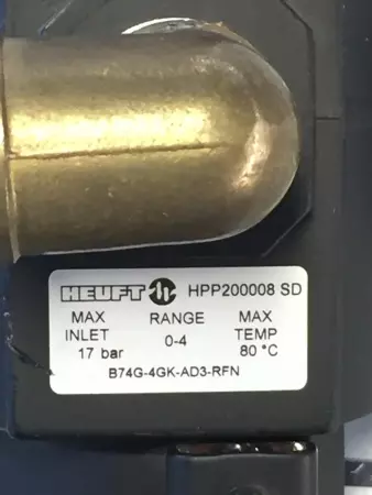 HEUFT  HPP200008 SD PRESSURE REGULATOR 