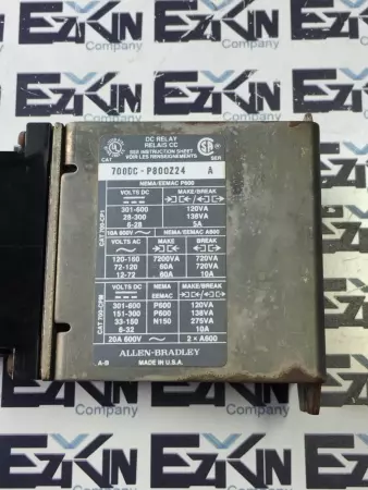 Allen-Bradley 700DC-P800Z24 SER.A DC Relay 